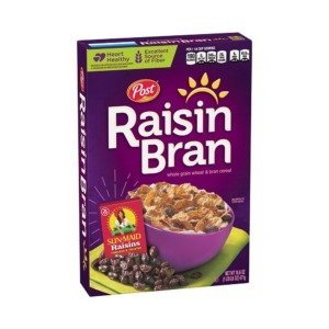 صندوق من حبوب الإفطار "بوست رايزن بران" (Post Raisin Bran) <br> <span class='text-color-warm'>سيتوفر قريباً</span>