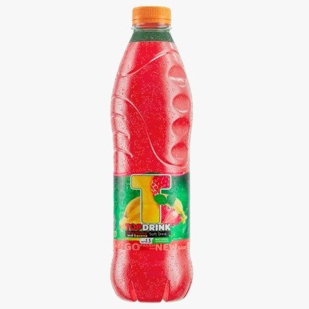 احمر ( بنكهة الفراولة و الموز )