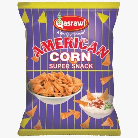 كيس من سناك الذرة الأمريكية "أمريكان كورن" من القصراوي