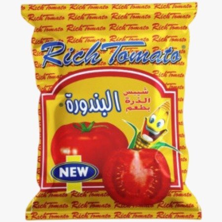 كيس شيبس ذرة "ريتش توميتو" (Rich Tomato) بنكهة البندورة