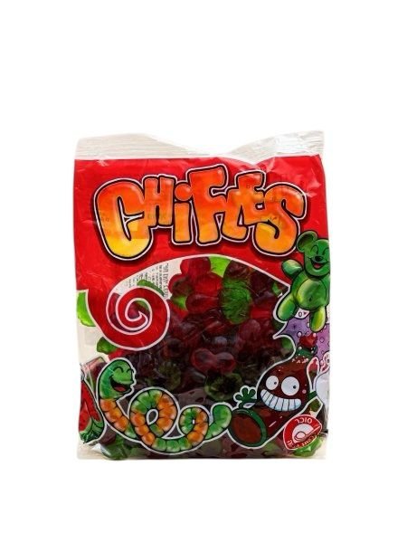 حلوى جيلي (Chiffs): تشكيلة متنوعة من سكاكر الجيلي.