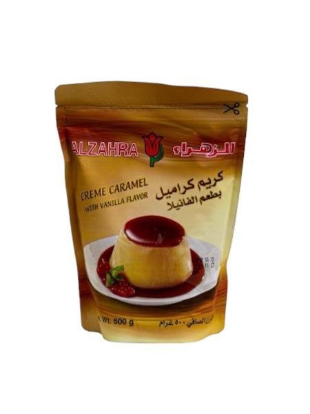 كريم كراميل بطعم الفانيلا - ماركة الزهراء (ALZAHRA)، الوزن الصافي 500 غرام.