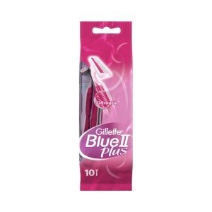 أمواس حلاقة: جيليت بلو 2 بلس (Gillette Blue II Plus) - عبوة 10 حبات. <br> <span class='text-color-warm'>سيتوفر قريباً</span>
