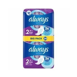 فوط أولويز ألترا قطنية ناعمة - عبوة كبيرة 24 فوطة