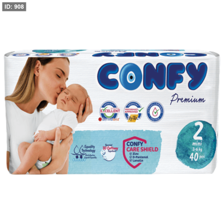 كونفي فوط حفاضات نمرة (2)