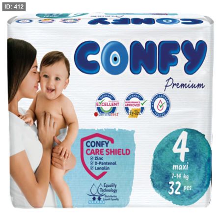 كونفي فوط حفاضات نمرة (4)